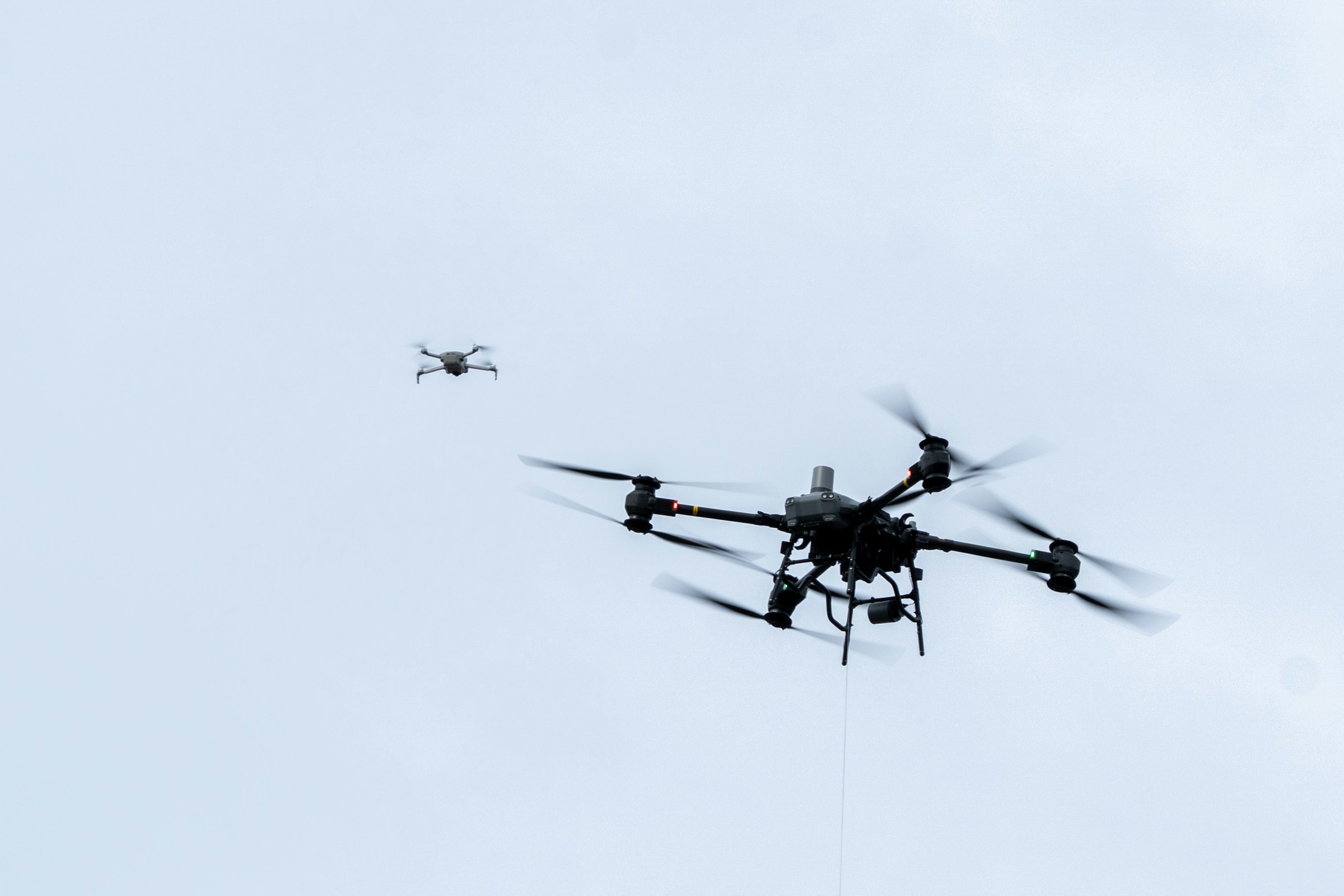 Drone pilots at the hub